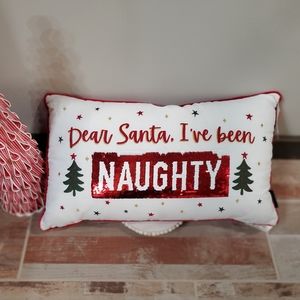 Dear Santa Holiday Pillow-NWT